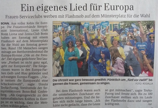 Flashmob  zur Europwahl